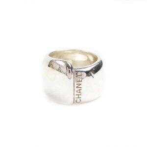 CHANEL Authentic Vintage Silver Ring